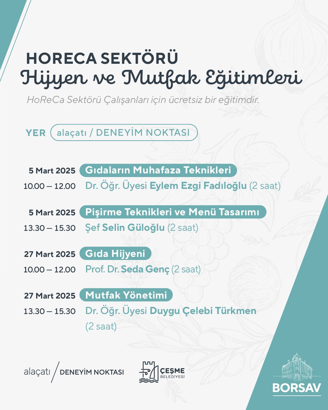 HoReCa Sektörü Hijyen ve Mutfak Eğitimleri