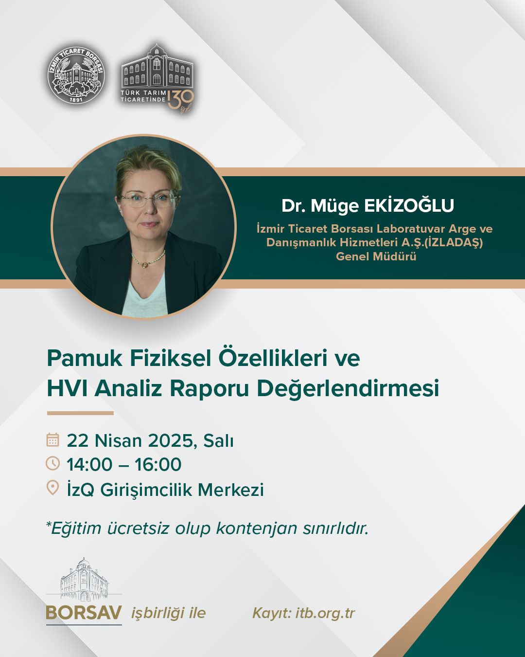 Pamuk Fiziksel Özellikleri ve HVI Analiz Raporu Değerlendirmesi Eğitimi