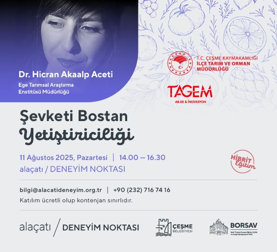 Şevketi Bostan Yetiştiriciliği Eğitimi