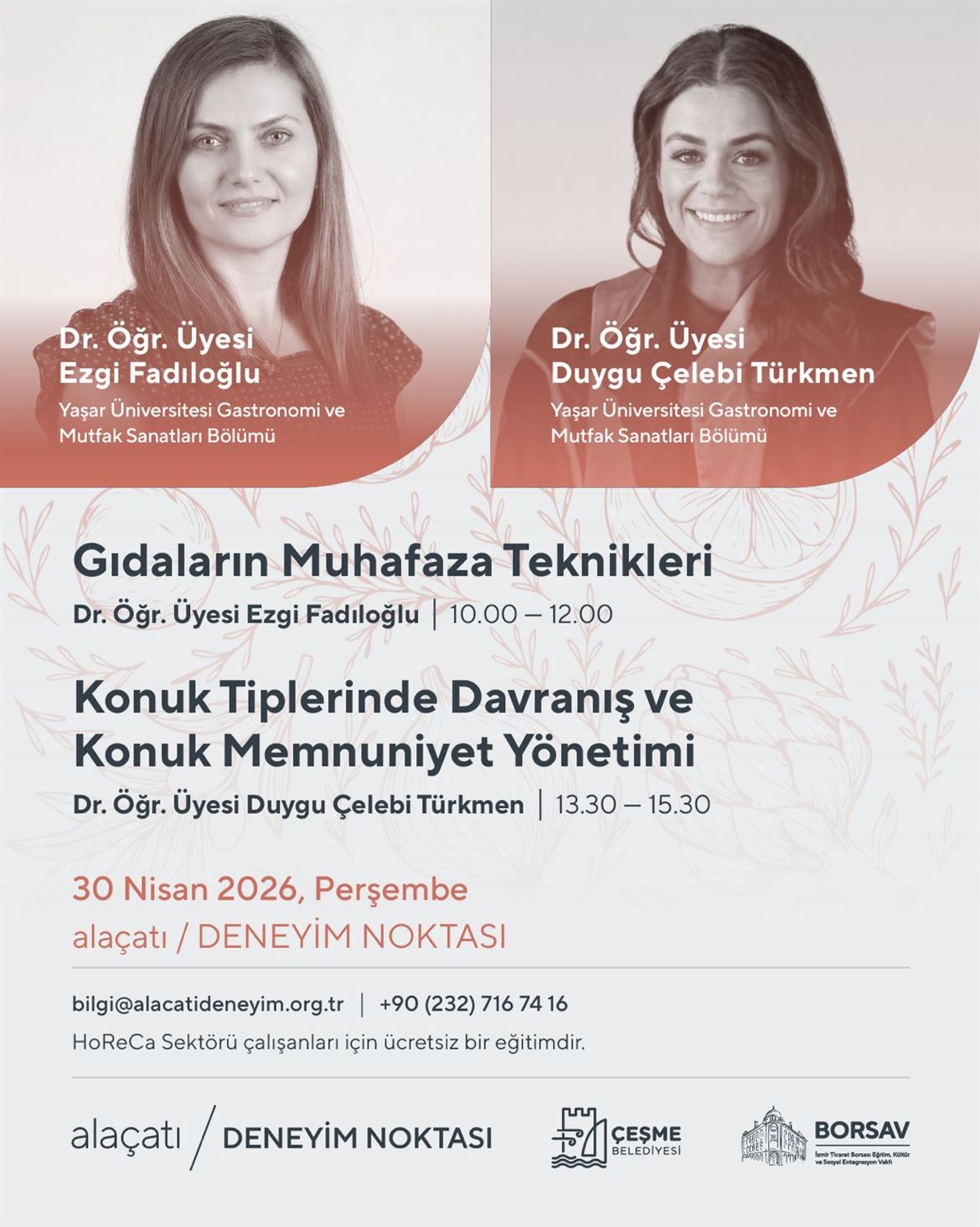 HoReCa Sektörü Mutfak ve Misafir Ağırlama Eğitimleri