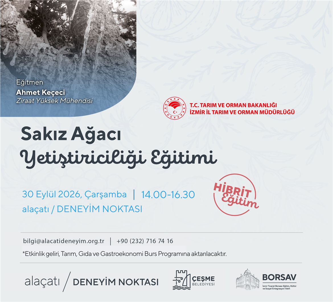 Sakız Ağacı Yetiştiriciliği Eğitimi