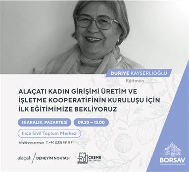 Alaçatı Kadın Girişimi Üretim ve İşletme Kooperatifi Açılış Eğitimi