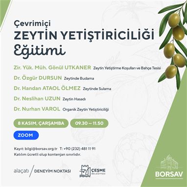 Zeytin Yetiştiriciliği Eğitimi